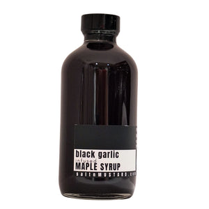 black garlic MAPLE SYRUP - salt + MUSTARD