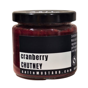 cranberry CHUTNEY - salt + MUSTARD