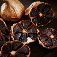 black garlic  SALT - salt + MUSTARD