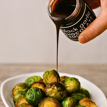 black garlic CHOCOLATE SAUCE - salt + MUSTARD