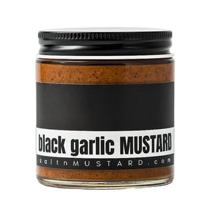 black garlic MUSTARD - salt + MUSTARD
