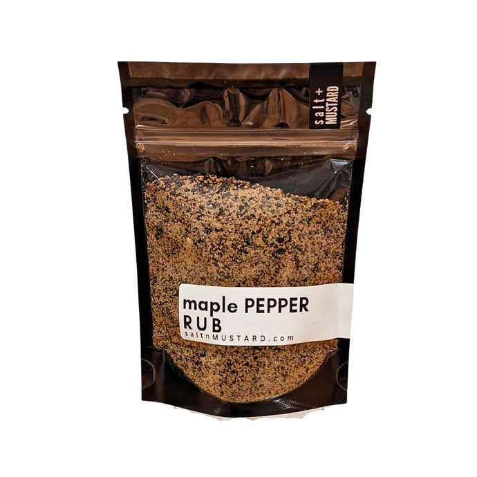 maple PEPPER - salt + MUSTARD