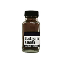 black garlic POWDER - salt + MUSTARD