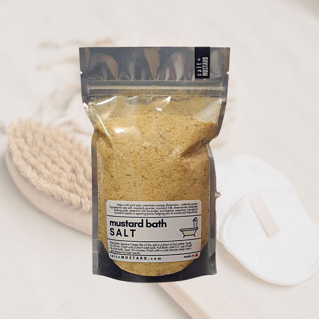 mustard detox BATH SALTS - salt + MUSTARD