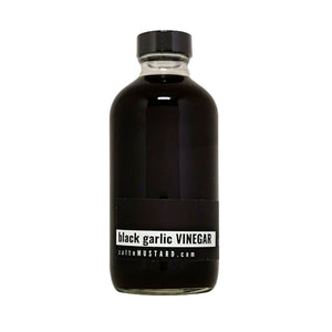 black garlic VINEGAR - salt + MUSTARD